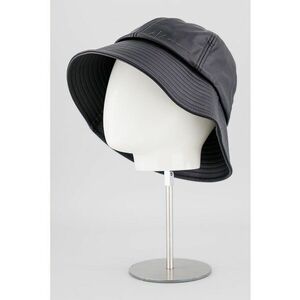 Palarie bucket de piele ecologica - Negru imagine