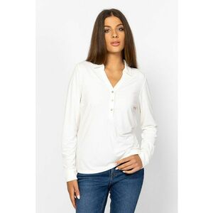 Camasa regular fit cu maneci lungi - Alb imagine