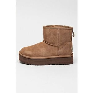 Ghete slip-on din piele intoarsa Classic Mini - Maro taupe imagine