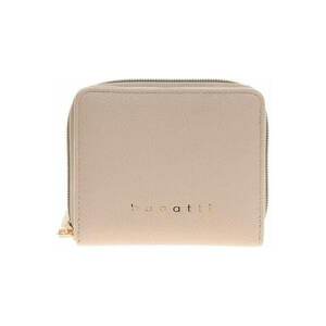 Portofel dama bej - pliabil - material sintetic - 12x10x3cm imagine