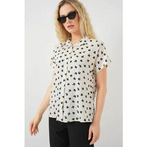 Camasa BDART cu maneca scurta - alb - material poplin imagine