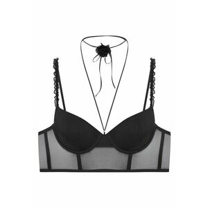 Sutien push-up - semi-corset Negru Omari - Negru imagine