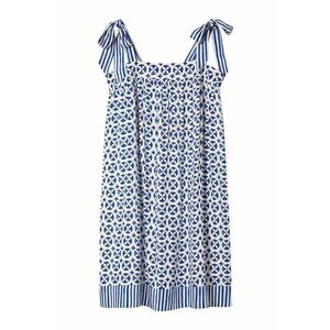 Camasa de noapte dama Alb-bleumarin Rekha - Diverse imagine