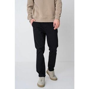 Pantaloni chino regular-fit din amestec de bumbac organic Austin - Negru imagine