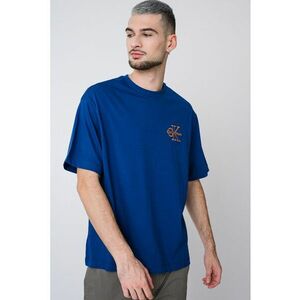 Tricou cu logo - Portocaliu/Albastru imagine