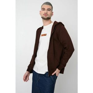 Hanorac regular fit cu fermoar si logo - Violet imagine