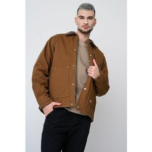 Jacheta cu fermoar si teddy - Maro deschis imagine