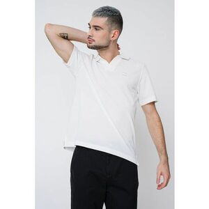 Tricou polo din amestec de bumbac - Alb imagine