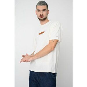 Tricou relaxed fit cu logo brodat - Alb imagine