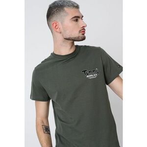 Tricou slim fit cu logo - Verde imagine