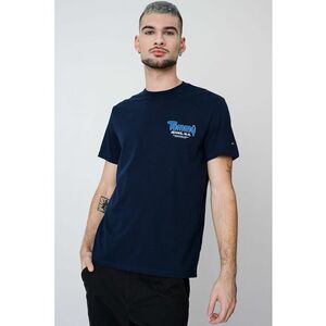 Tricou slim fit cu logo - Bleumarin imagine