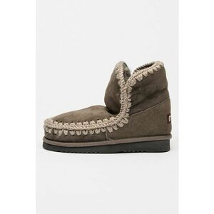Ghete slip-on de piele intoarsa cu captuseala de lana Eskimo 18 - Gri carbune imagine