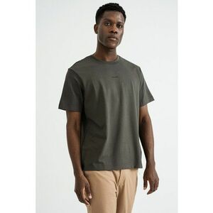 Tricou lejer din bumbac pique - Kaki imagine