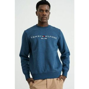 Bluza de trening din amestec de bumbac organic cu logo - Albastru inchis imagine