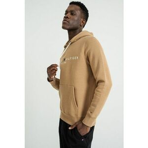 Hanorac cu buzunar kangaroo si logo - Caramel imagine