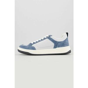 Pantofi sport de piele cu segmente de piele intoarsa Stance - Gri/Albastru inchis imagine