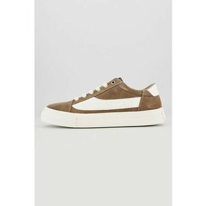 Pantofi sport de piele intoarsa cu platforma Loom BSC - Maro taupe/Alb murdar imagine