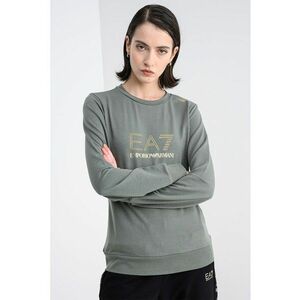 Bluza de trening cu aplicatii logo - Auriu/Verde feriga imagine