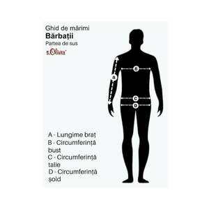 Hanorac pentru barbati cu fermoar negru - Negru imagine