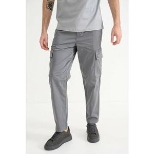 Pantaloni cargo Sisla - Gri cenusiu imagine