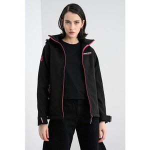 Jacheta regular-fit cu buzunar si fermoar Takeniana - Negru/Roz imagine