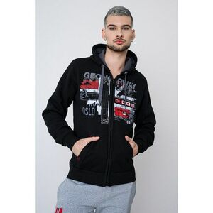 Hanorac regular-fit cu logo Getchup - Negru stins imagine