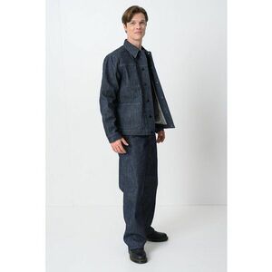 Jacheta-camasa cu buzunar Selvedge - Gri antracit imagine