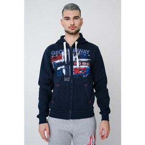 Hanorac regular-fit cu logo Getchup - Visiniu/Albastru royal/Bleumarin imagine