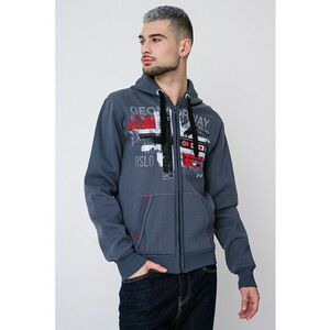 Hanorac regular-fit cu logo Getchup - Rosu inchis/Gri inchis imagine