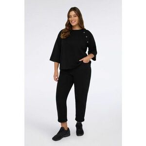 Bluza de trening cu maneci 3/4 - Negru imagine