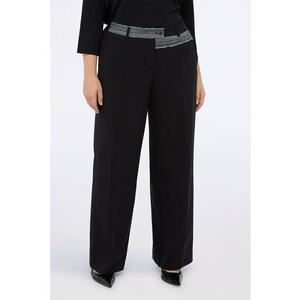 Pantaloni drepti - Negru imagine
