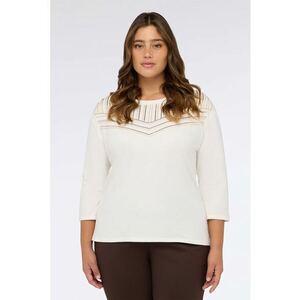Bluza cu paiete - Alb murdar imagine