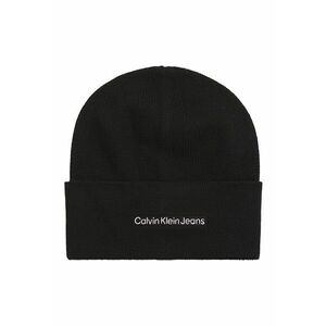 Caciula cu broderie logo - Negru/Alb optic imagine