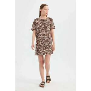 Rochie mini cu animal print imagine