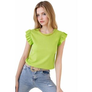 Tricou pentru dama - Poliester/Lycra - Verde - Verde imagine