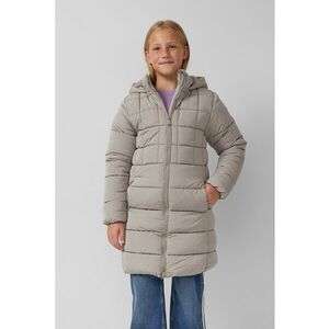 Geaca lunga cu vatelina - Grej imagine