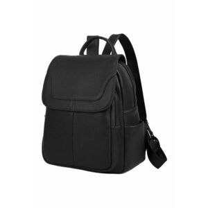 Rucsac din piele cu buzunare multiple Cael - Negru stins imagine