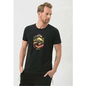 Tricou pentru barbati T-Sunset negru - Negru imagine