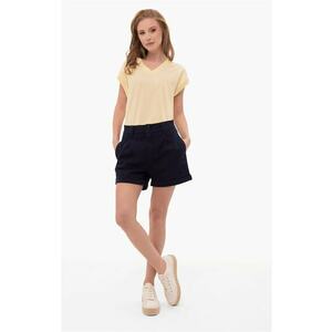 Pantaloni scurti din denim E-Candy pentru femei - bleumarin inchis - Bleumarin inchis imagine