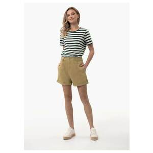Pantaloni scurti din denim E-Candy pentru femei - bej - Bej imagine