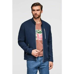 Jacheta cu fermoar si model uni - Bleumarin imagine