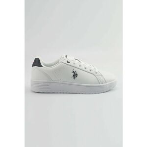 Pantofi sport din piele ecologica - Albastru ultramarin/Alb optic imagine