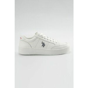Pantofi sport low-cut din piele - Alb imagine