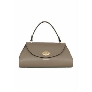 Geanta de piele cu maner Bardelli - Maro taupe imagine