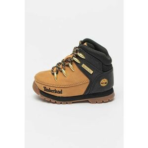 Ghete de piele nabuc - Auriu/Negru/Caramel imagine