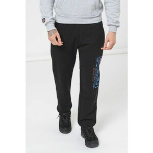 Pantaloni regular fit de trening cu logo Moffroy - Rosu/Negru/Albastru imagine