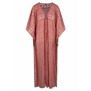 Rochie de plaja cu aspect semitransparent - Roz pastel imagine