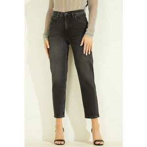 Blugi crop mom fit - Gri inchis imagine