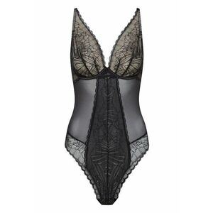 Body dama Oprah - Dantela/Mesh - Negru imagine
