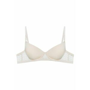 Sutien push-up Ohara - textil - bej - cupe netede - bretele decorative imagine